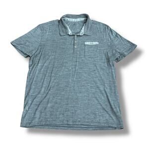 Icebreaker Merino Men’s Size XL Gray Lightweight Wool Short Sleeve Polo Shirt